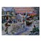 Northlight LED Lighted Fiber Optic Snowy Christmas Village Canvas Wall Art 11.75" x 15.75"